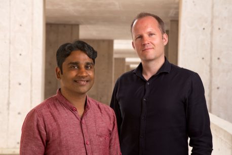 From left: Santosh Satbhai and Wolfgang Busch