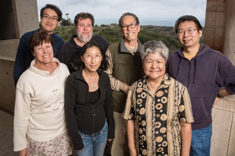 Back row:  Ling-wa Chong, Michael Downes, Ron Evans, Xuan Zhao front:  Ann Atkins, Ruth Yu, Ester Banayo