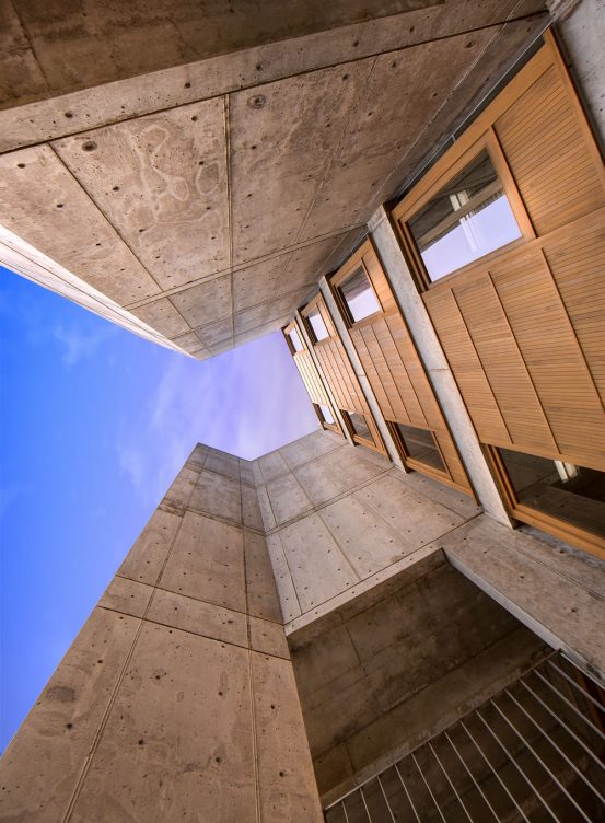 Salk Institute teak restoration