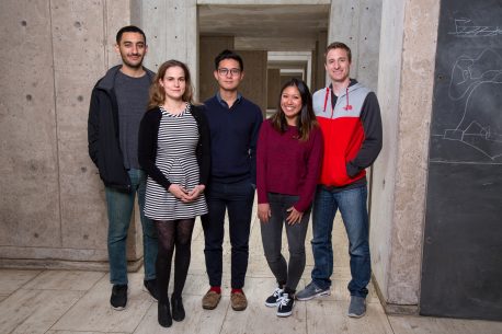 From left: Peter Lotfy, Silvana Konermann, Patrick Hsu, Jennifer Oki and Nicholas Brideau