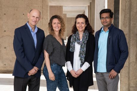 From left: Juan Carlos Izpisua Belmonte, Paloma Martinez-Redondo, Isabel Guillen-Guillen and Pradeep Reddy.