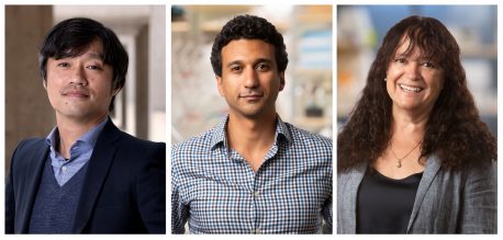 Da esquerda para a direita: Kenta Asahina, Eiman Azim e Margarita Behrens