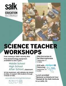 Science teacher workshops