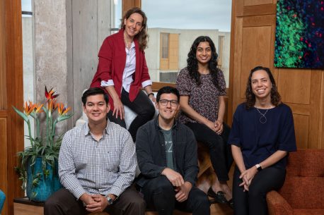 From left: (Back) Susan Kaech and Nasiha Ahmed; (Front) Brent Chick, Bryan McDonald, and Diana Hargreaves.