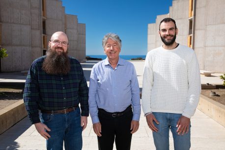 From left: David Horning, Gerald Joyce, and Nikolaos Papastavrou