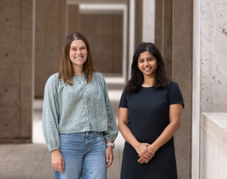 From left: Abigail Jaquish and Deepshika Ramanan.