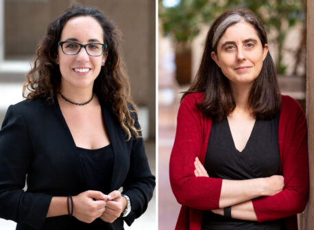 From left: Laura Sancho and Nicola Allen.