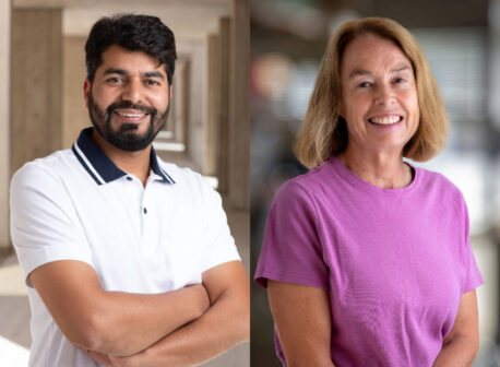 Nawab Dar (left) and Pam Maher (right) discovered chronoferroptosis, a chronic stress pathway in cells that causes neurons to become less resilient over time and vulnerable to neurodegeneration.