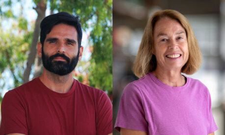 David Soriano-Castell (left) and Pam Maher (right) found senescent lung cells are more vulnerable to the cell death pathway ferroptosis, contributing to age-related dysfunction.