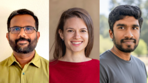 Manoj Hariharan (left), Geraldine Maier (center), and Ramesh Ramasamy (right) debuted a molecular atlas of exercise-associated changes in mice, defining the healthy, exercised-trained state, which could help improve performance and prevent injury. Credit: Salk Institute Manoj Hariharan (left), Geraldine Maier (center), and Ramesh Ramasamy (right) debuted a molecular atlas of exercise-associated changes in mice, defining the healthy, exercised-trained state, which could help improve performance and prevent injury. Credit: Salk Institute